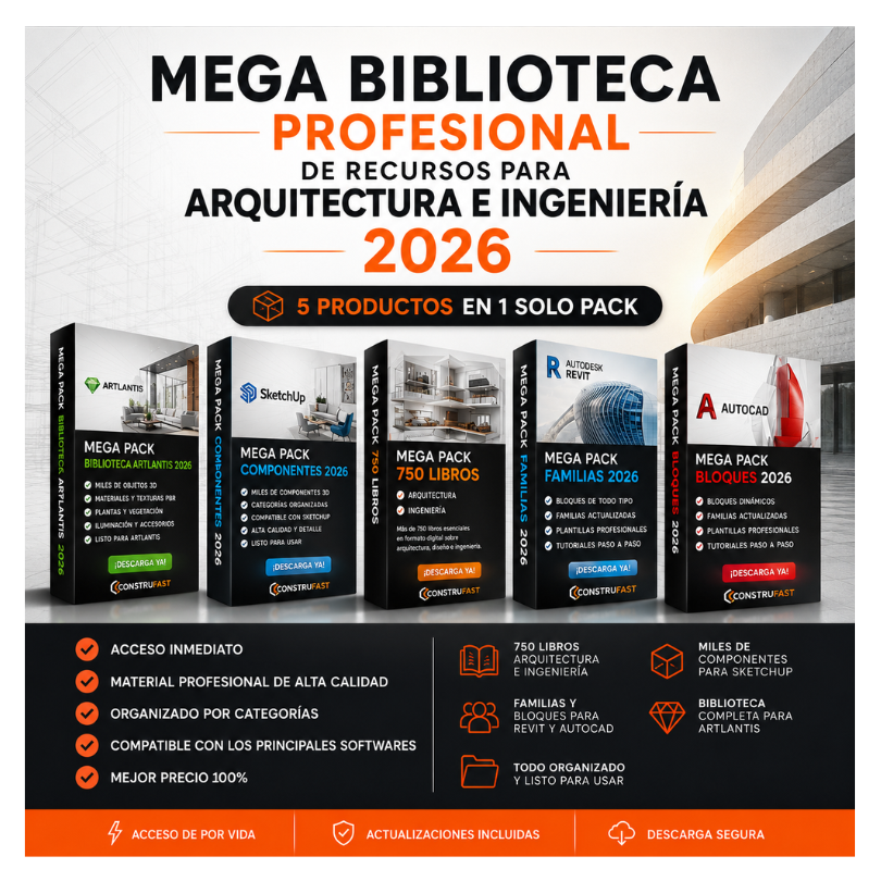 Mega Biblioteca Profesional de Recursos para Arquitectura e Ingeniería 2026